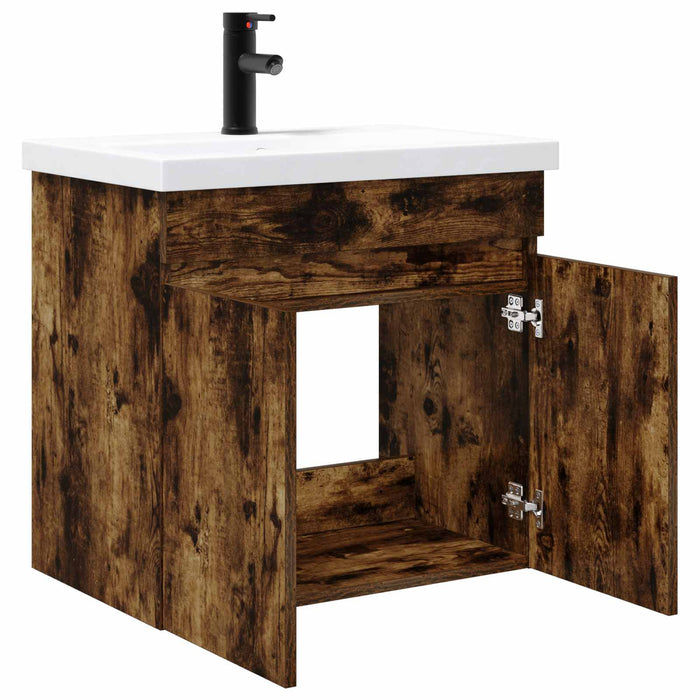 Unitate de baie cu robinet Stejar fumuriu 61 x 40 x 74,5 cm - WALTI WALTI