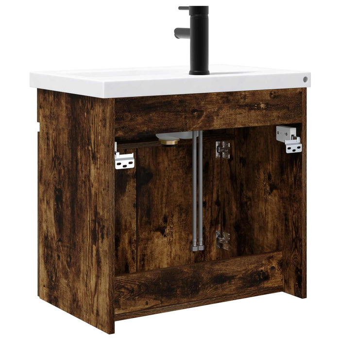 Unitate de baie cu robinet Stejar fumuriu 61 x 40 x 74,5 cm - WALTI WALTI