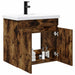 Unitate de baie cu robinet Stejar fumuriu 61 x 40 x 74,5 cm - WALTI WALTI