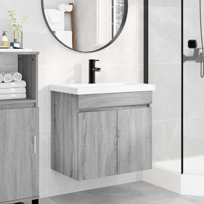 Unitate de baie cu robinet Sonoma gri 61 x 40 x 74,5 cm WALTI
