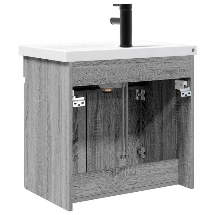 Unitate de baie cu robinet Sonoma gri 61 x 40 x 74,5 cm WALTI