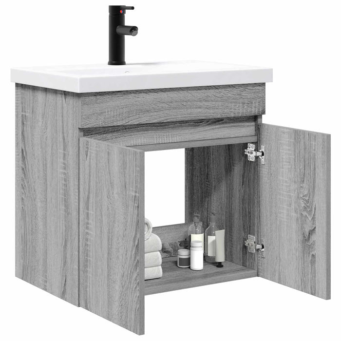 Unitate de baie cu robinet Sonoma gri 61 x 40 x 74,5 cm WALTI
