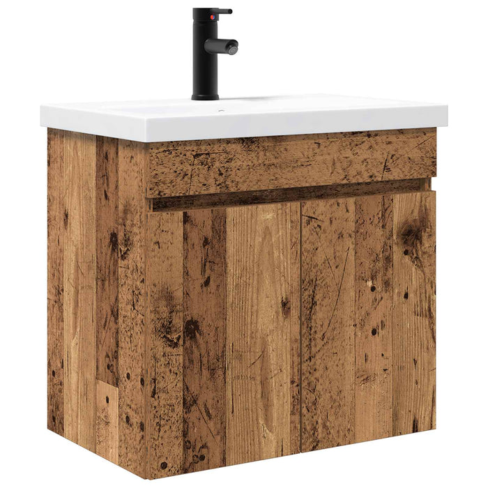 Mobilier de baie cu chiuvetă cu ușă Lemn vechi 61 x 39 x 58 cm - WALTI WALTI