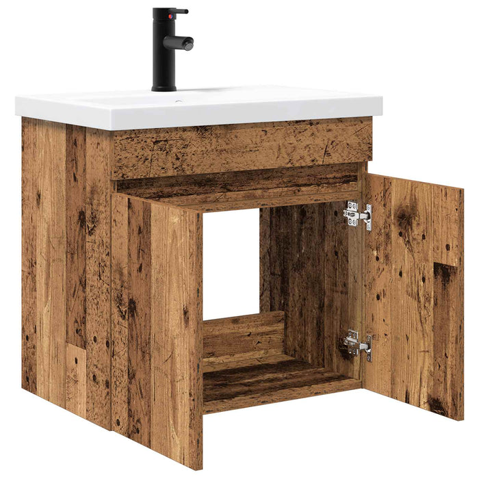 Mobilier de baie cu chiuvetă cu ușă Lemn vechi 61 x 39 x 58 cm - WALTI WALTI