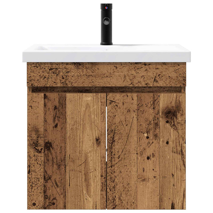 Mobilier de baie cu chiuvetă cu ușă Lemn vechi 61 x 39 x 58 cm - WALTI WALTI