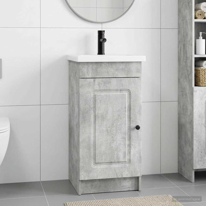 Mobilă de baie cu chiuvetă Gri Beton 42 x 40 x 84,5 cm - WALTI WALTI