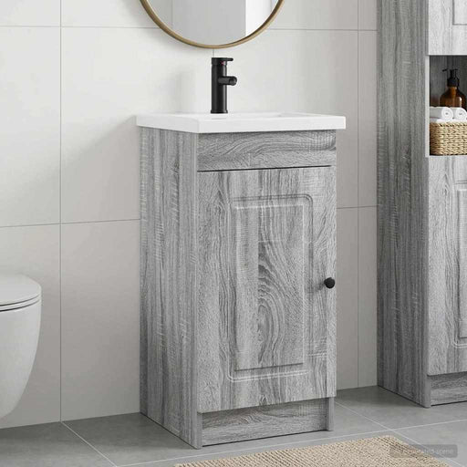 Mobilă de baie cu chiuvetă Sonoma gri 42 x 40 x 84,5 cm - WALTI WALTI