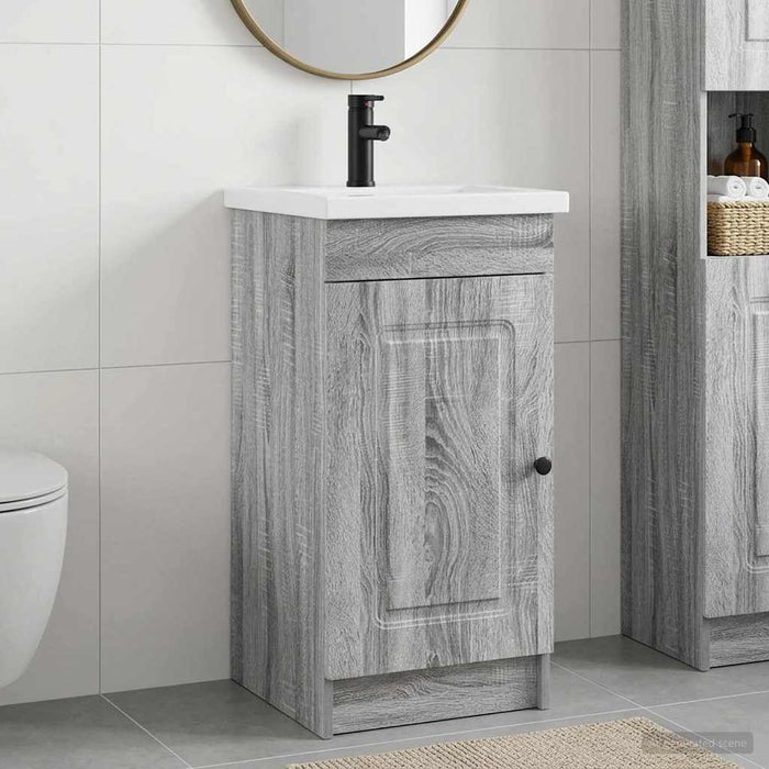 Mobilă de baie cu chiuvetă Sonoma gri 42 x 40 x 84,5 cm - WALTI WALTI