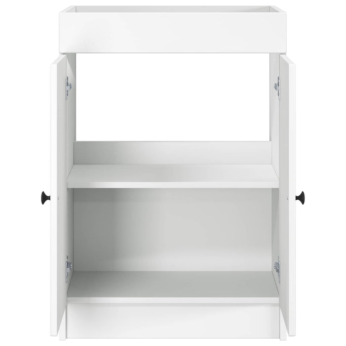 Dulap de baie sub chiuvetă Alb 56 x 37,5 x 81 cm Lemn prelucrat WALTI