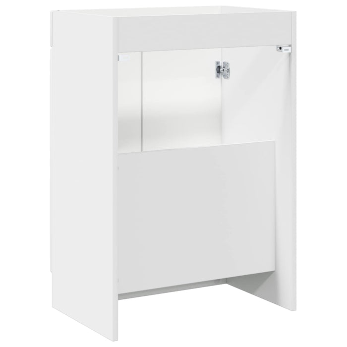Dulap de baie sub chiuvetă Alb 56 x 37,5 x 81 cm Lemn prelucrat WALTI