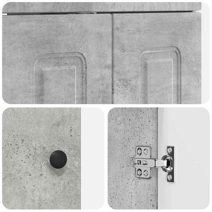 Dulap de baie sub chiuvetă Gri Beton 56 x 37,5 x 81 cm WALTI