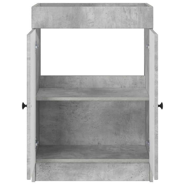 Dulap de baie sub chiuvetă Gri Beton 56 x 37,5 x 81 cm WALTI