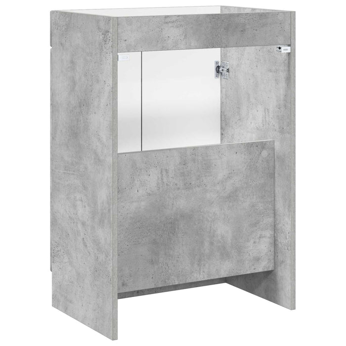Dulap de baie sub chiuvetă Gri Beton 56 x 37,5 x 81 cm WALTI