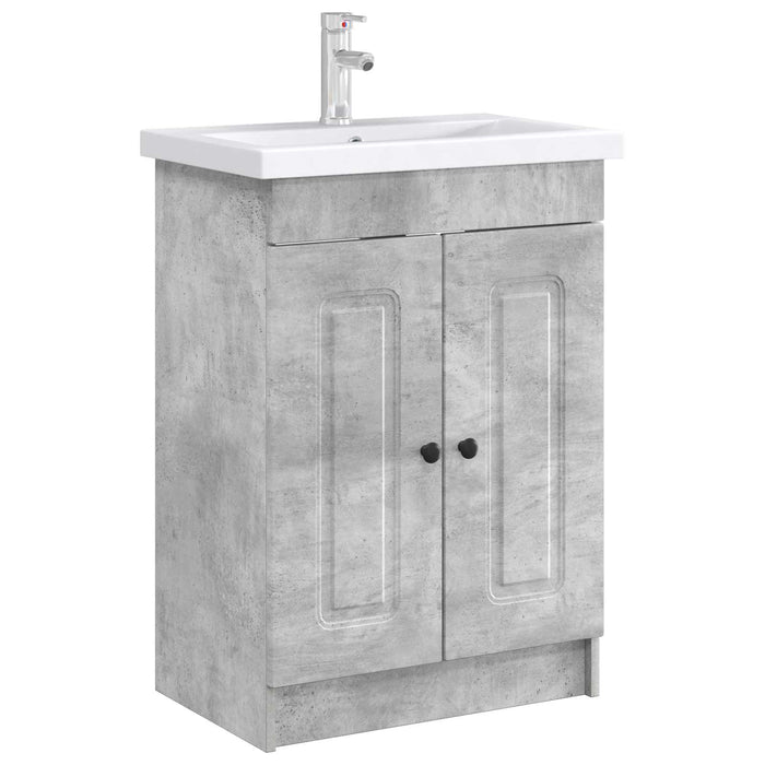 Dulap de baie sub chiuvetă Gri Beton 56 x 37,5 x 81 cm WALTI