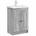 Dulap de baie sub chiuvetă Sonoma gri 56 x 37,5 x 81 cm - WALTI WALTI