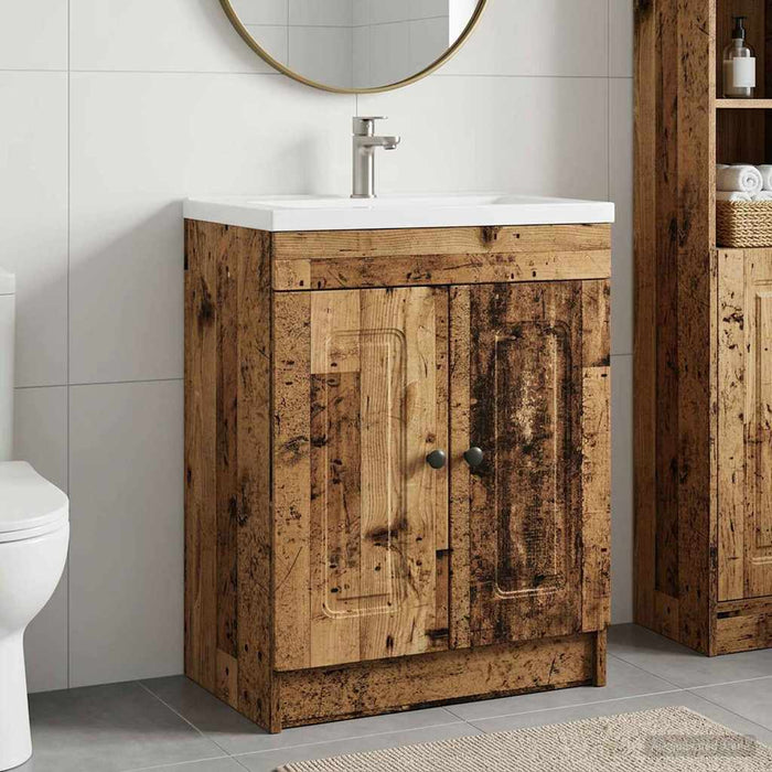 Dulap de baie sub chiuvetă Lemn vechi 56 x 37,5 x 81 cm - WALTI WALTI