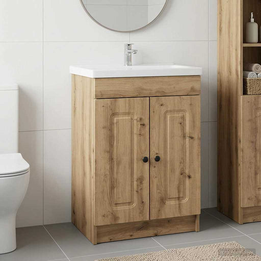 Dulap de baie sub chiuvetă Stejar Artizanal 56 x 37,5 x 81 cm - WALTI WALTI
