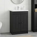 Dulap de baie sub chiuvetă Negru 78,5 x 37,5 x 81 cm - WALTI WALTI