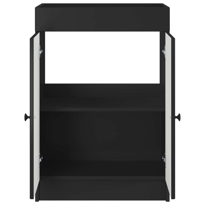 Dulap de baie sub chiuvetă Negru 78,5 x 37,5 x 81 cm - WALTI WALTI
