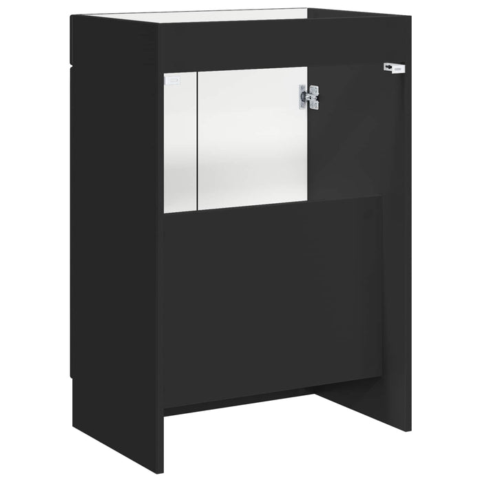 Dulap de baie sub chiuvetă Negru 78,5 x 37,5 x 81 cm - WALTI WALTI