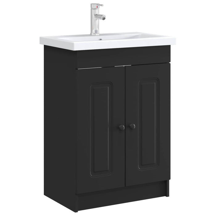 Dulap de baie sub chiuvetă Negru 78,5 x 37,5 x 81 cm - WALTI WALTI