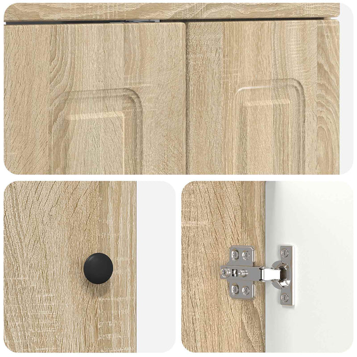 Dulap de baie sub chiuvetă Stejar Sonoma 78,5 x 37,5 x 81 cm - WALTI WALTI