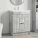 Dulap de baie sub chiuvetă Gri Beton 78,5 x 37,5 x 81 cm - WALTI WALTI