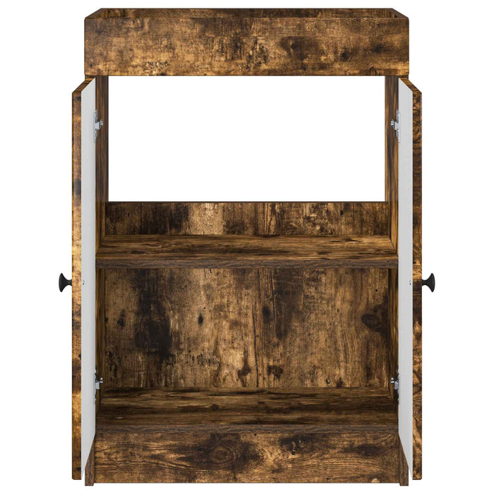 Dulap de baie sub chiuvetă Stejar fumuriu 78,5 x 37,5 x 81 cm - WALTI WALTI