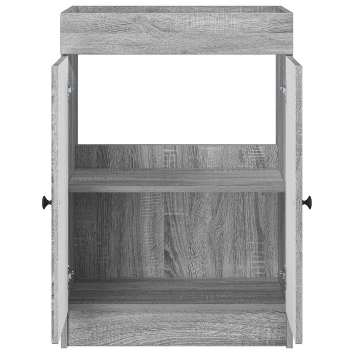 Dulap de baie sub chiuvetă Sonoma gri 78,5 x 37,5 x 81 cm - WALTI WALTI