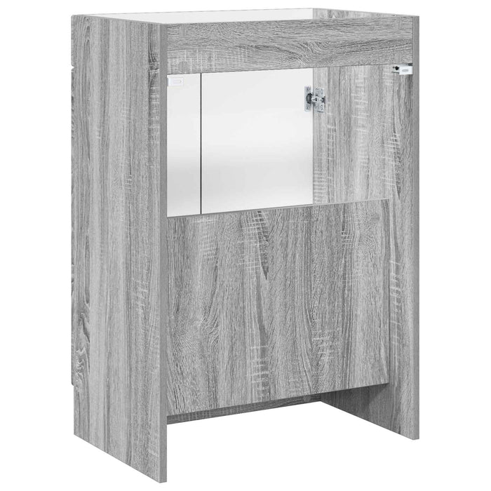 Dulap de baie sub chiuvetă Sonoma gri 78,5 x 37,5 x 81 cm - WALTI WALTI