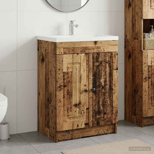 Dulap de baie sub chiuvetă Lemn vechi 78,5 x 37,5 x 81 cm - WALTI WALTI