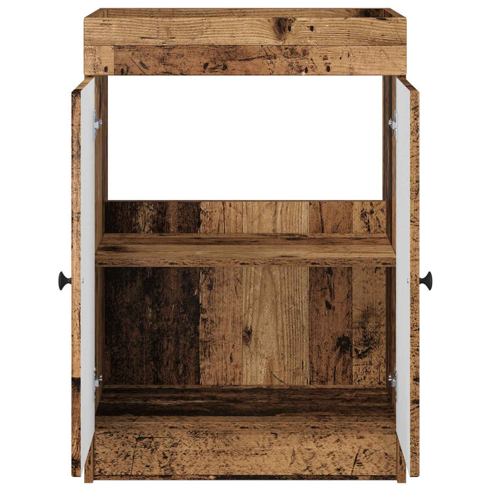 Dulap de baie sub chiuvetă Lemn vechi 78,5 x 37,5 x 81 cm - WALTI WALTI