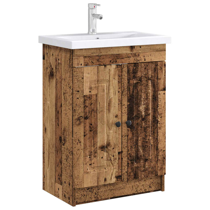 Dulap de baie sub chiuvetă Lemn vechi 78,5 x 37,5 x 81 cm - WALTI WALTI