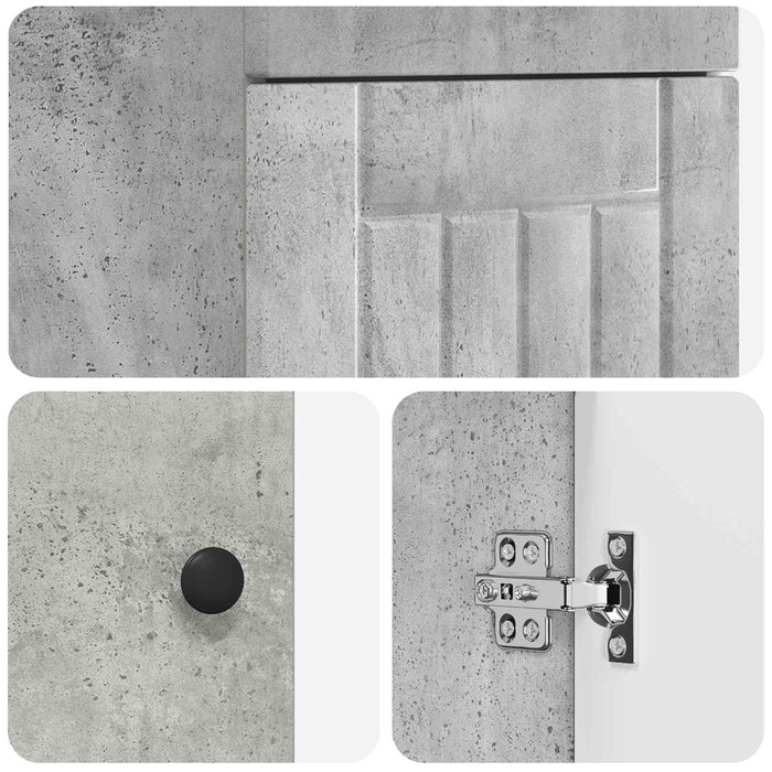 Mobilă de baie cu chiuvetă Gri Beton 42 x 40 x 84,5 cm - WALTI WALTI