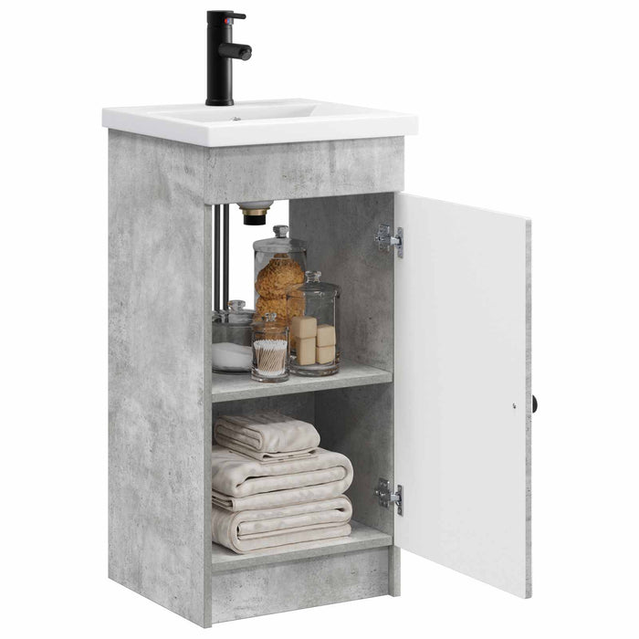 Mobilă de baie cu chiuvetă Gri Beton 42 x 40 x 84,5 cm - WALTI WALTI