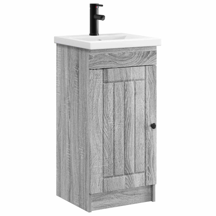 Mobilă de baie cu chiuvetă Sonoma gri 42 x 40 x 84,5 cm - WALTI WALTI
