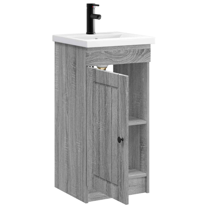 Mobilă de baie cu chiuvetă Sonoma gri 42 x 40 x 84,5 cm - WALTI WALTI