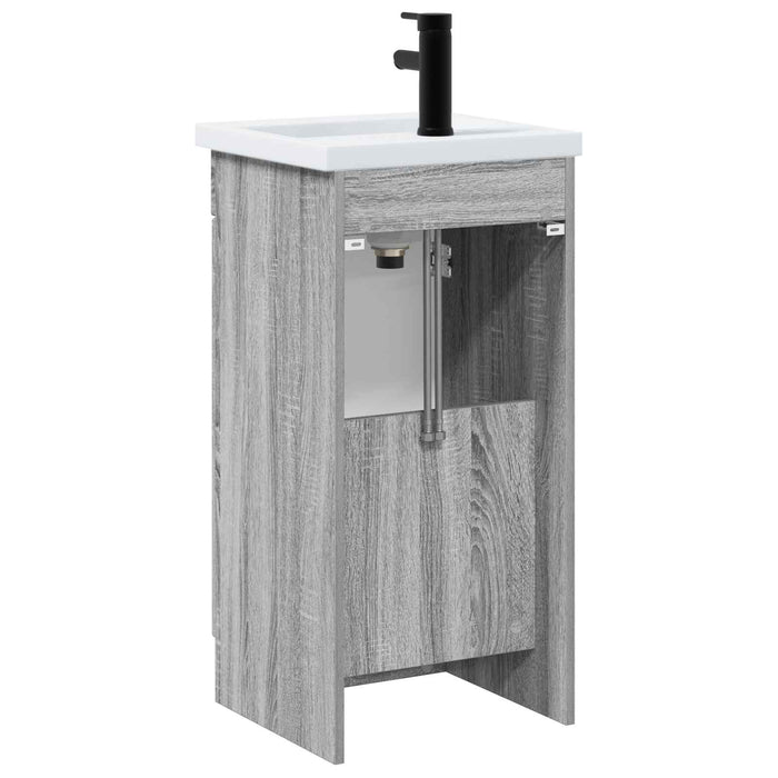 Mobilă de baie cu chiuvetă Sonoma gri 42 x 40 x 84,5 cm - WALTI WALTI