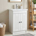 Dulap de baie sub chiuvetă Alb 56 x 37,5 x 81 cm Lemn prelucrat - WALTI WALTI