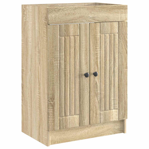 Dulap de baie sub chiuvetă Stejar Sonoma 56 x 37,5 x 81 cm - WALTI WALTI