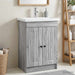 Dulap de baie sub chiuvetă Sonoma gri 56 x 37,5 x 81 cm - WALTI WALTI
