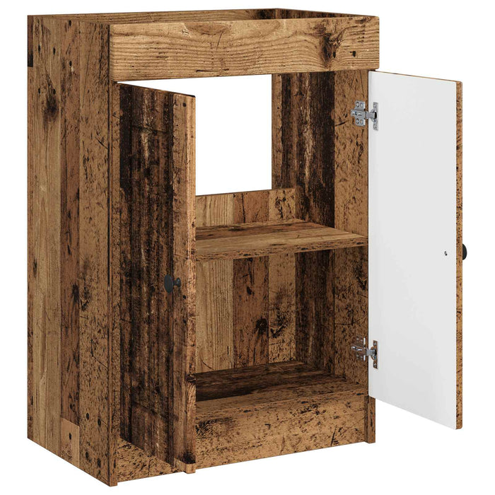 Dulap de baie sub chiuvetă Lemn vechi 56 x 37,5 x 81 cm - WALTI WALTI