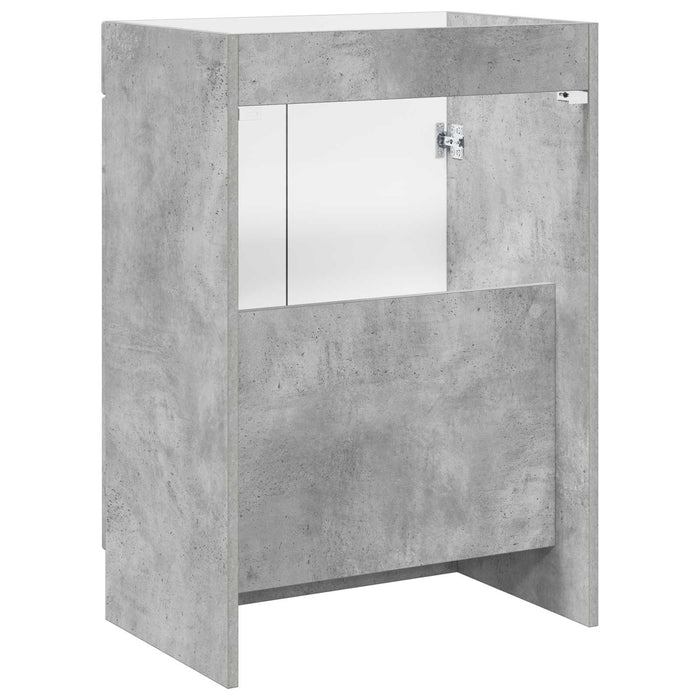 Dulap de baie sub chiuvetă Gri Beton 78,5 x 37,5 x 81 cm WALTI