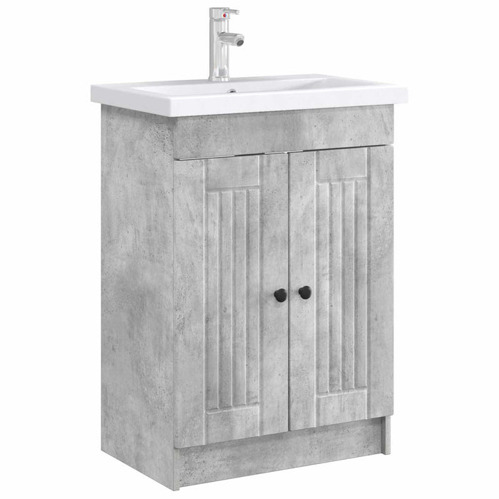 Dulap de baie sub chiuvetă Gri Beton 78,5 x 37,5 x 81 cm WALTI