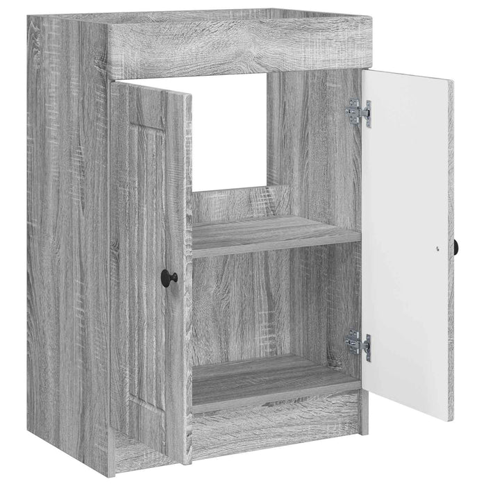 Dulap de baie sub chiuvetă Sonoma gri 78,5 x 37,5 x 81 cm - WALTI WALTI