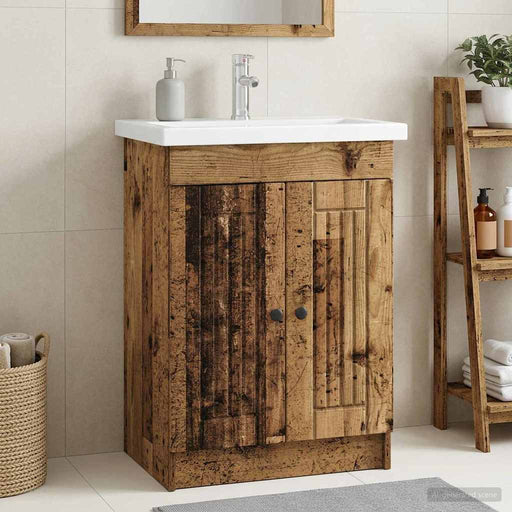 Dulap de baie sub chiuvetă Lemn vechi 78,5 x 37,5 x 81 cm - WALTI WALTI