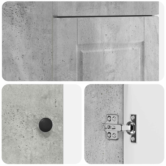 Mobilă de baie cu chiuvetă Gri Beton 42 x 40 x 84,5 cm - WALTI WALTI