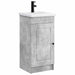 Mobilă de baie cu chiuvetă Gri Beton 42 x 40 x 84,5 cm - WALTI WALTI