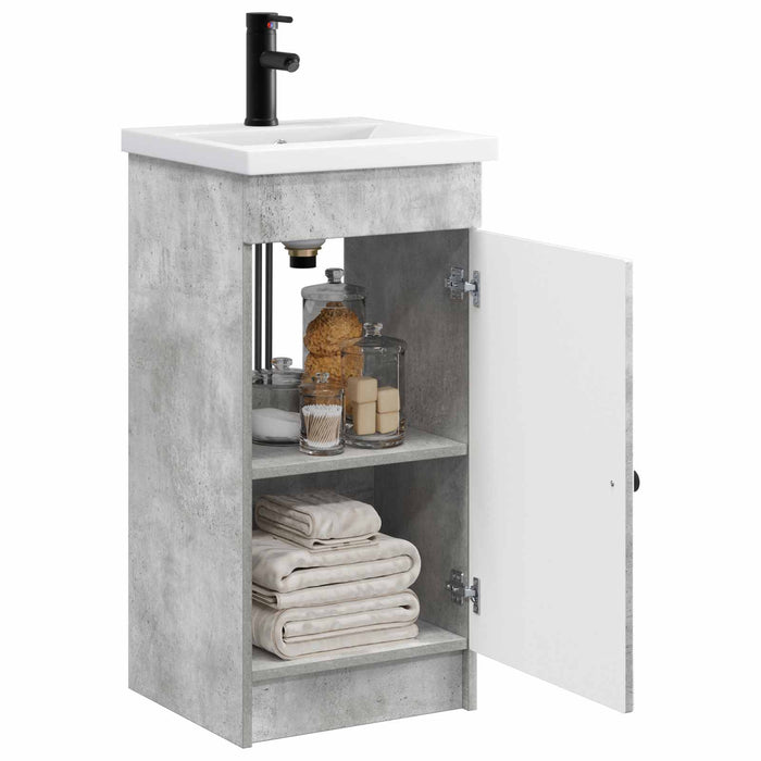 Mobilă de baie cu chiuvetă Gri Beton 42 x 40 x 84,5 cm - WALTI WALTI