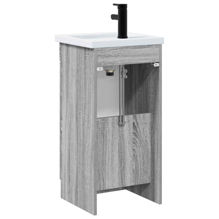 Mobilă de baie cu chiuvetă Sonoma gri 42 x 40 x 84,5 cm - WALTI WALTI